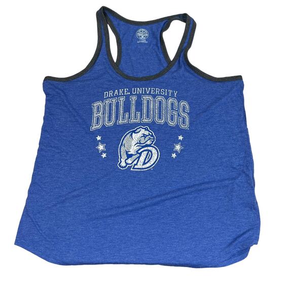 Rivalry Threads Drake Bulldogs Blue Racerback Tank Top - Size Large - NWT - Picture 1 of 10